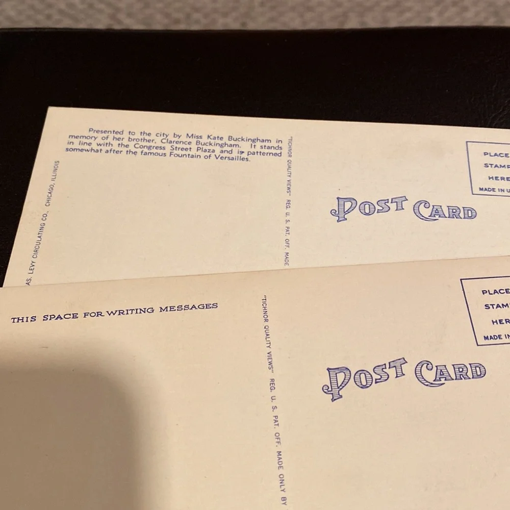 11 vintage postcards of Chicago from the 1940’s includes Comiskey Park